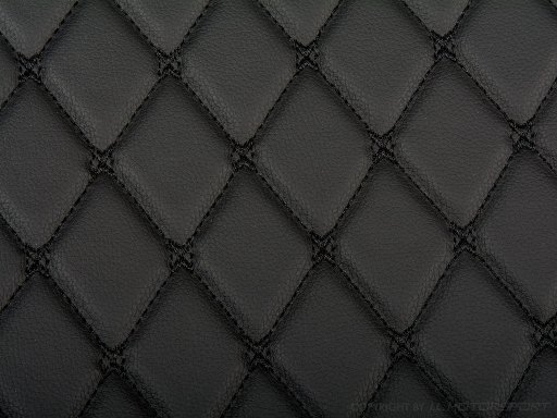 MX-5 Ruitvorm Vloer Matten Set Zwart Met Zwart Stiksel